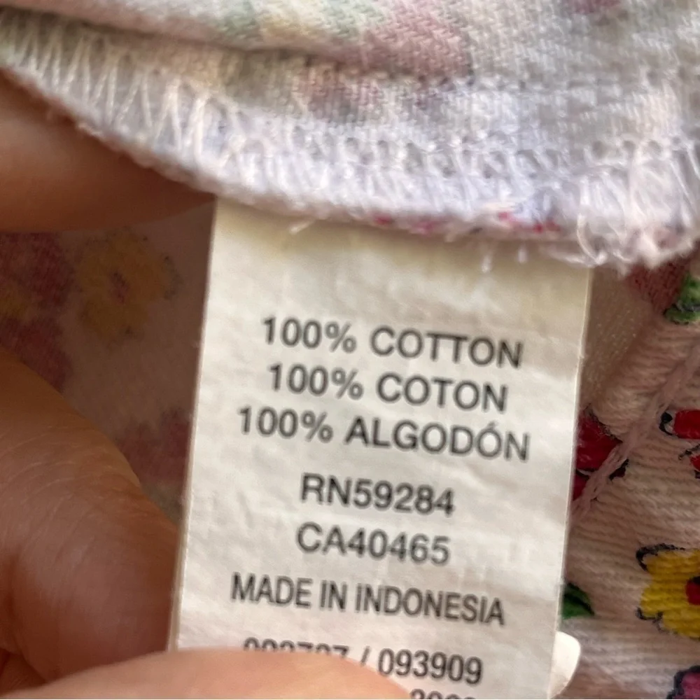 The Children’s Place Girls Floral Jean Jacket Button Down Little Girls Size 4T